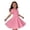 Pink, variant on lnmuld Girls' Short Sleeve Rib Knit Solid Color Dress Toddler Kids Summer Casual Party Comfortable Outfit Color:Purple,Size:6-7 Years