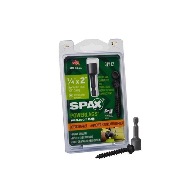 Tornillo LAG SPAX 1/4 x 2 Hexágono Externo para Terrazas
