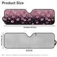 thumbnail image 7 of Uorisanigo Windshield Sun Shade for Wrangler JK JKU TJ, Foldable Pink Cherry Blossom Windshield Sunshade Blocks UV Rays, Sun Visor Shield Protector Compatible with Wrangler 1997-2018, 7 of 7
