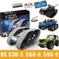 thumbnail image 2 of Bloques de construcción para niños, juguete de ladrillos para armar tanque de doble cara con Control remoto por aplicación técnica, ideal para regalo, código 2023, 2 of 4