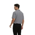 thumbnail image 4 of Zfeel Short Sleeve Collared Polo Shirt for Men, Stretchable Nylon-Spandex Polo, Charcoal, 4XL, 4 of 6