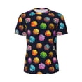 thumbnail image 5 of Wukai Lovely Planet Print Men's Short-Sleeved Mesh T-Shirt,Quick-Dry Short Sleeve Workout T-Shirt-Medium, 5 of 8