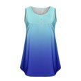 thumbnail image 3 of Womens Plus Size Tunic Tops, Sleeveless Shirts for Women Summer Fashion Ombre Tie Dye Pleated Button Up Crewneck Oversized Tank Tops, 3 of 4