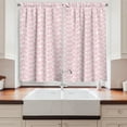 thumbnail image 2 of Ambesonne Flower Kitchen Curtains, Floral Simplicity Rose Art, 55"x45", Rose White, 2 of 3