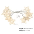 thumbnail image 3 of UPGRATOR Battery Powered White LED Rattan Star Light String Lamp for Christmas Tree and Street Decor, 3 of 4