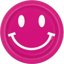 Cheerful Disposable Paper Plates, 7", Pink, 10 Pieces, by Way To Celebrate