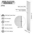 thumbnail image 2 of Uxcell 2 Pack Spring Steel 1095 for Knife Making Steel, 12" x 1 1/2" x 3/16" Steel, 2 of 7
