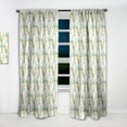 thumbnail image 2 of Designart 'Watercolor Floral Elements With Pattern' Country Curtain Panel, 2 of 5