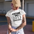 thumbnail image 2 of Awesome Since 2013 Limited Edition, Birthday or Anniversary, Heather Grey T-Shirt, 3XL, 2 of 5