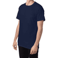 thumbnail image 3 of Hanes Workwear Pocket T-Shirt, X-Temp Cooling, Men’s Basic Work Tee, Navy, 3XL, 3 of 6