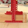 thumbnail image 6 of T-shaped Ruler Multifunction Ruler Woodworking Marking Ruler Measuring Ruler Woodworking Construction Ruler, 6 of 8