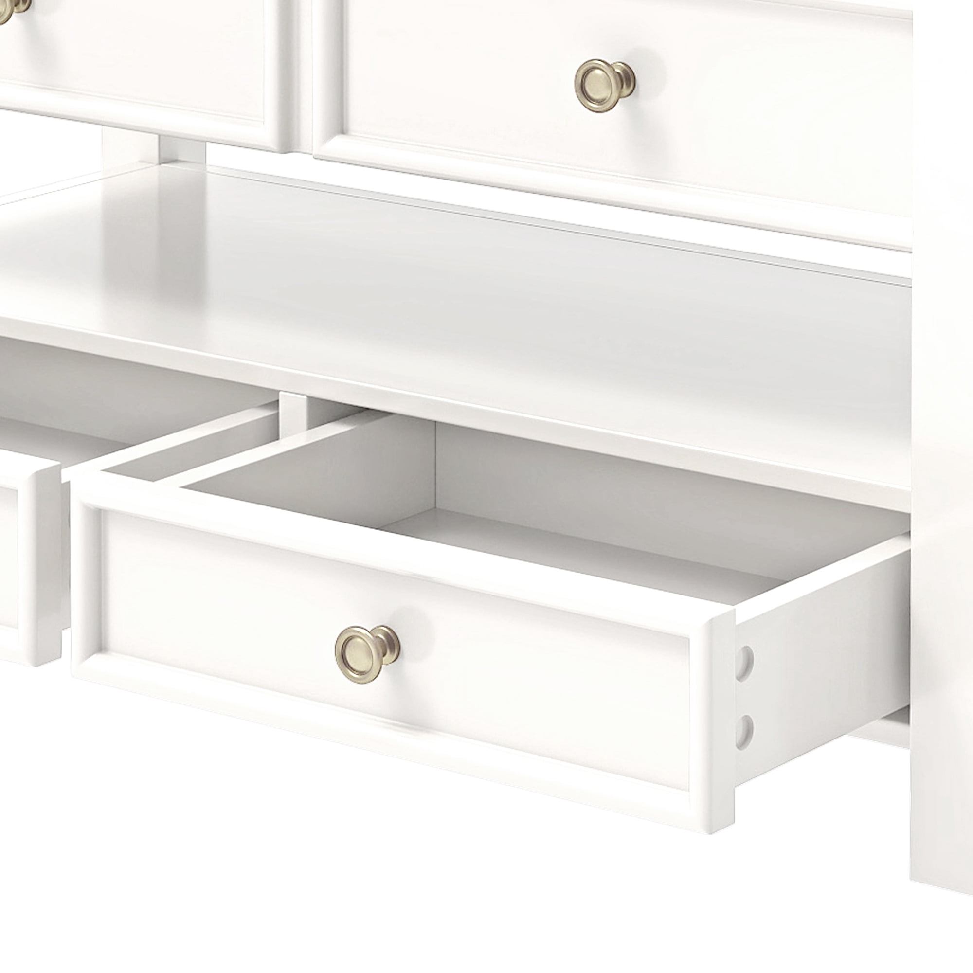 Uforic Tea Table with Lift-Top Design, Hidden Storage & Drawers for Living Room & Home Office, Beige & Black