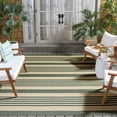 thumbnail image 2 of Safavieh Courtyard Caroline Striped Indoor/Outdoor Area Rug, Beige/Dark Green, 9' x 12', 2 of 16