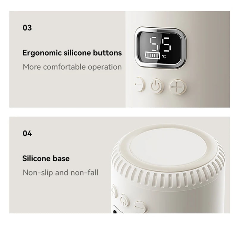 18000mAh High-Power Constant Temperature Cup Quick Hot Water and Milk Heating Portable Baby Bottle Warmer