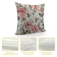 thumbnail image 4 of YINGXI Pink and Pillow case, Watercolor Floral Pattern Pillow Cover, Flower Rose Throw Pillow Case Cushion Cover Couch Sofa Decorative Square 20x20in, 4 of 5