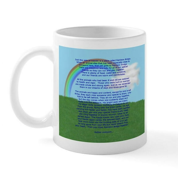 CafePress - Rainbow Bridge Mug - 11 oz Ceramic Mug - Novelty Coffee Tea Cup