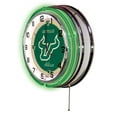 thumbnail image 2 of University of South Florida 19" Double Neon Wall Clock, 2 of 5