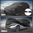 thumbnail image 3 of Cubierta completa para automóvil Unique Bargains 210D-PU Oxford Protección exterior para todo clima con cremallera en la puerta del conductor negra para Honda CRV 1995-2025, 3 of 7