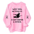 thumbnail image 4 of Chuancc Soft Sweatshirts for Women Round-Neck Hoodie Women's Graphic Long Sleeve T-Shirts Womens Crewneck Sweatshirt Womens Hoodies Pullover Fall Sweatshirt Cute Hoodies Pink L, 4 of 6