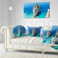 thumbnail image 3 of Designart Zakynthos Beautiful Rocky Coast - Seashore Throw Pillow - 12x20, 3 of 5