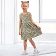 thumbnail image 7 of Girls Dress Red White Striped Bow Sleeveless Dress for Girls Hem A-Line Casual Sundress, 7 of 7
