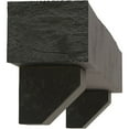 thumbnail image 4 of Ekena Millwork 8"H x 8"D x 48"W Knotty Pine Faux Wood Fireplace Mantel Kit with Ashford Corbels, Aged Ash, 4 of 10
