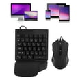 thumbnail image 1 of Keyboard Mouse Set, Universal One Handed Keyboard E Sports 35 Keys ABS  For Computer, 1 of 8