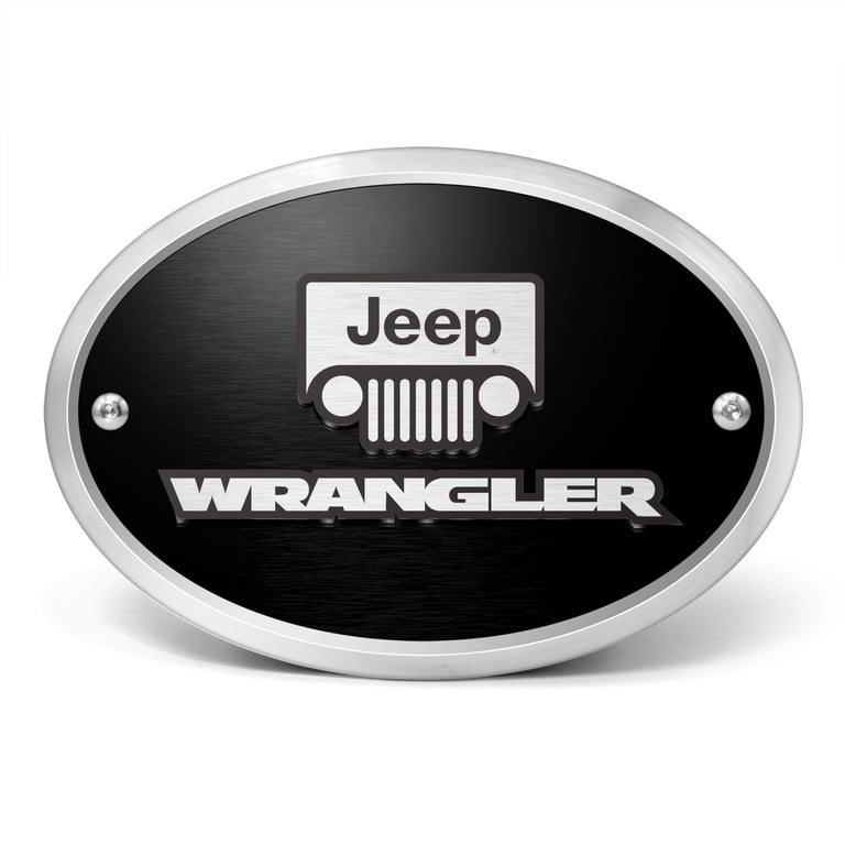 Mopar Jeep Wrangler Altitude & Grand Cherokee Black Jeep Emblem Badge - OEM Part #68185492AA