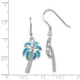 thumbnail image 2 of White Sterling Silver Earring Drop & Dangle Women'S Opal, Lab Created Phenomena 38 mm 12, 2 of 2