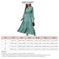 thumbnail image 5 of Vestido de manga larga hasta los tobillos, vestido con dobladillo con volantes, vestido largo con mangas largas y volantes, vestido de cintura alta, el mejor en su clase, 5 of 5