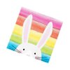 Easter Party Napkins Easter Table Decor Paper Napkins Rainbow Bunny Decor Easter Napkins 6.5" X 6.5" Pk 40