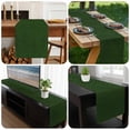 thumbnail image 6 of Solid Dark Green Table Runner 72 Inches Long, Retro Minimalism Abstract Denim Texture Kitchen Coffee Dining Table Decoration for Home Party Birthday Wedding Home Decor 16x72 Inches, 6 of 8