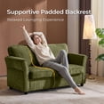thumbnail image 3 of Ktaxon 68" Loveseat Sofa, 2-Seater Chenille Fabric Couch, Compact Sofa for Living Room, Bedroom, Apartment, Small Place Green, 3 of 11