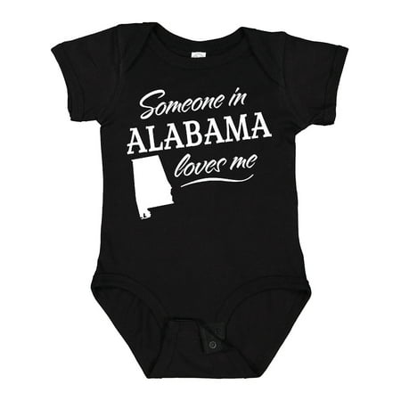 

Inktastic Someone in Alabama Loves Me Gift Baby Boy or Baby Girl Bodysuit