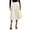 Beige, variant on RUTAYY Women Casual High Waisted Pleated A-Line Midi Skirt Fall Winter Zipper Work Skirts Solid Color Smocked Boho Pleated Skirts