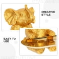thumbnail image 5 of ELAYARD Decorative Golden Resin Elephant Bird Feeder with Tray Bowl for Home Storage and Outdoor Garden, 10.5 x 7.5 x 3.5 Inches, 5 of 6