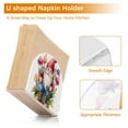 thumbnail image 4 of Gnome and Flowers Napkin Holder for Table Clear Napkin Stand Paper Holder Acrylic Organizer Dispenser Napkins for Dinner Kitchen Restaurant Room, 4 of 8