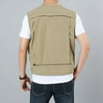 thumbnail image 7 of HOOMEUMY Mens Pockets Vest Quick Dry Design Casual Workout Sleeveless Clothes Fashion 2025 Trendy Classic Solid Coat V-Neck Jacket Yellow XXL, 7 of 7