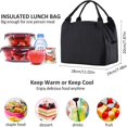 thumbnail image 3 of Bolsa de almuerzo portátil, enfriador aislado a prueba de fugas para mujeres y hombres con compartimento multifuncional de gran capacidad, adecuado para oficina, picnic, playa, viajes, 3 of 7