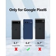 thumbnail image 6 of 3 in 1 for Google Pixel 6 Case, with 2 Pack Screen Protector, with Full Camera Cover Protection，Liquid Silicone Slim Shockproof Protective Phone Case [Microfiber Lining] (Navy Blue), 6 of 12