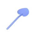 thumbnail image 3 of Restaurantware-3.5 Inch x 1.3 Inch Heart Spoons, 500 Disposable Mini Plastic Spoons - Heart-Shaped, For Ice Cream Or Frozen Yogurt, Purple Plastic Tasting Spoon, For Parties Or Events, 3 of 11