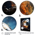 thumbnail image 3 of Designart "Celestial Worlds II" Galaxies Canvas Print, 3 of 5