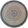 thumbnail image 3 of Mantel individual de algodón y lino para posavasos, tapete aislante para mesa de comedor, accesorios de tiro, tapete decorativo redondo de yute, 3 of 6