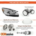 thumbnail image 5 of AKKON - For 2013-2016 Ford Escape Light Strip Front Projector Headlamps Driver + Passenger 2013 2014 2015 2016, 5 of 7