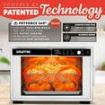 thumbnail image 3 of Gourmia 25 Qt French Door Digital Air Fryer Oven, 12 Presets, 1700W, White, 3 of 8