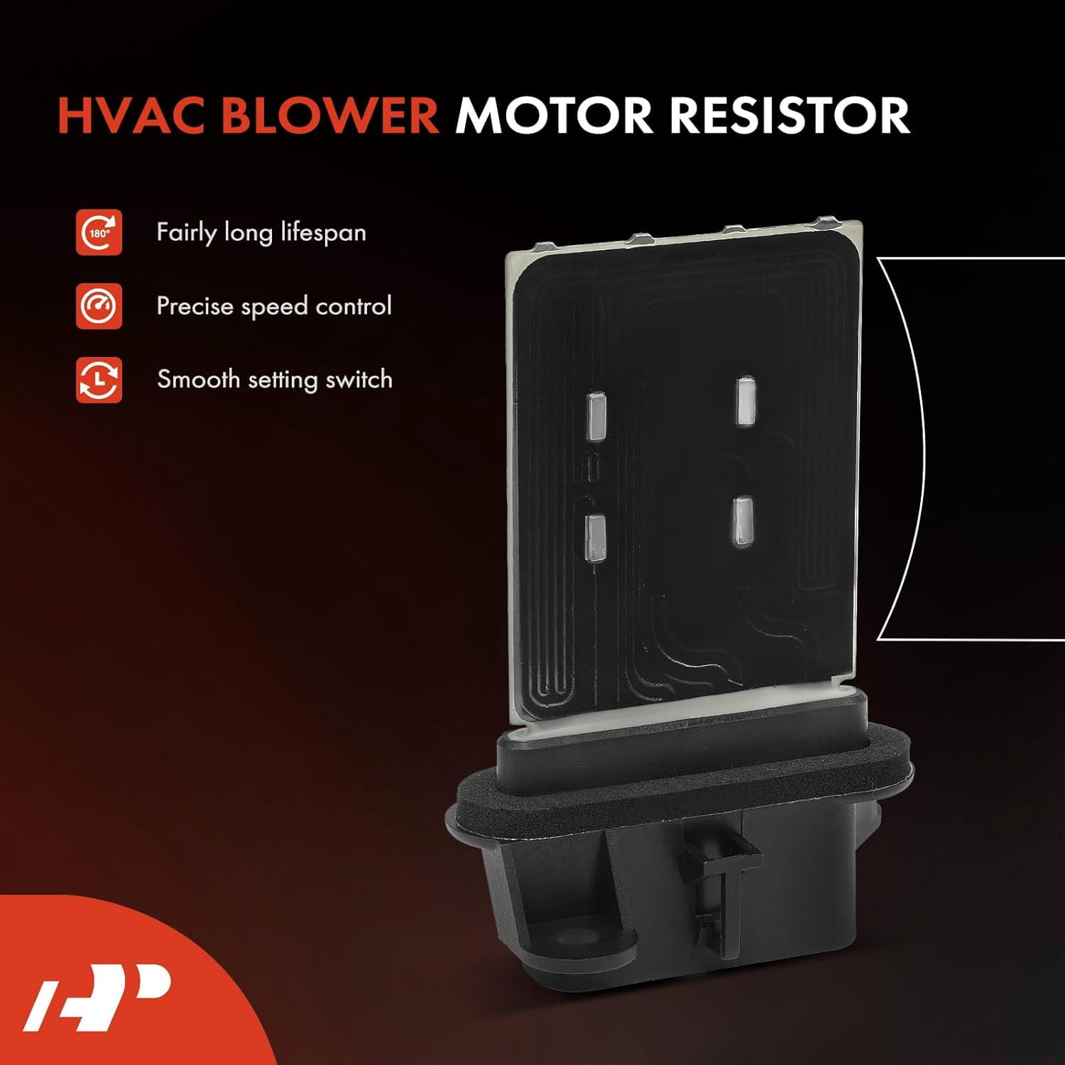 A-Premium HVAC Heater Blower Motor Resistor Compatible with Chevy Pontiac & Oldsmobile Vehicles - Malibu Classic Achieva Alero Cutlass Grand Am - Front Side