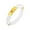 WHITE GOLD LEAF, variant on Gold Leaf Thin Faceted Lucite Bangle in Pastels
