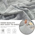 thumbnail image 6 of TOPCHANCES Universal Sofa Slipcover, Anti-Slip L Shape Sofa Cover Sectional Couch Covers Assembly, Separate Cushion Couch Chaise Cover (Leaves Light Grey, M Back Cover), 6 of 9
