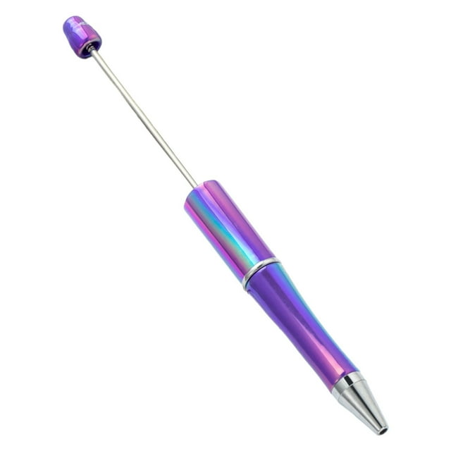 Hexang Beadable Ballpoint Pens Retractable Ballpoint Pen Decompression Pen Toy For Student Boy Girl Birthday Gift Beadable Ballpoint Pens Plastic Beadable Pen 0.1ml