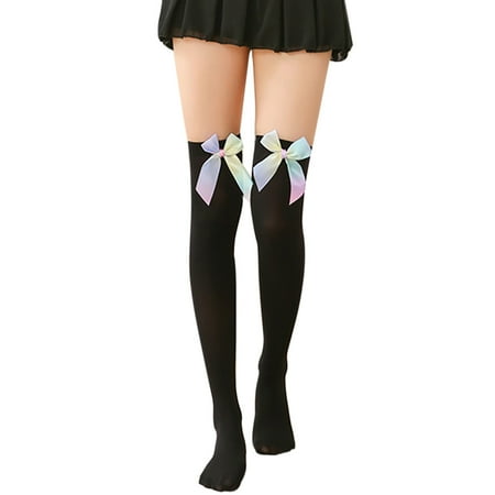 Weikingp Clearance! Silk Socks Women  Stockings Transparent Thigh Non-Slip Lingerie Knee Sexy The High Over Socks  Invisible Non Slip Ice Silk Socks for Women  Black